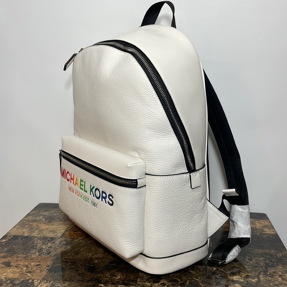 MICHAEL KORS 🌈 MENS Cooper pebble leather Backpack - Picture 3 of 9